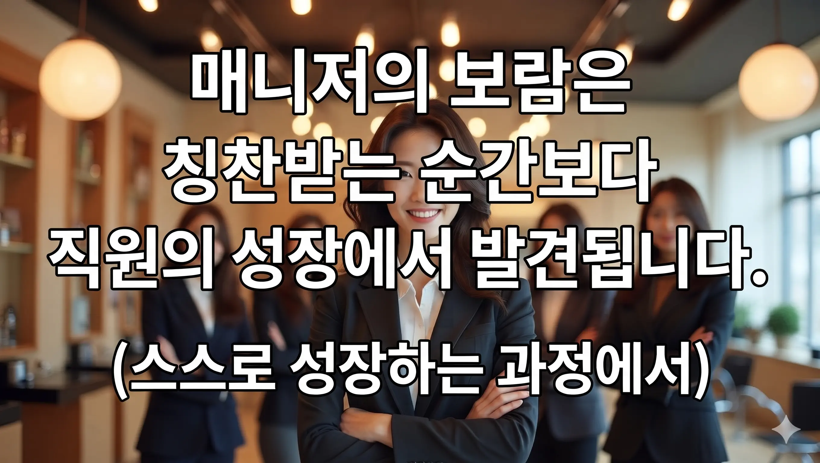 미용실 매니저의 보람은 어디에서 오는가?